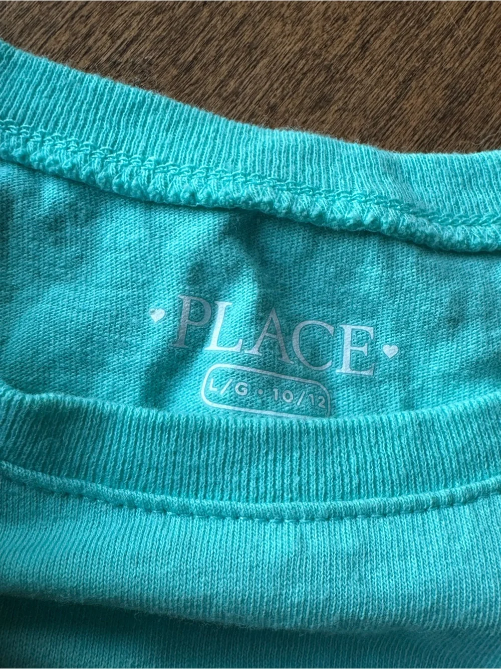The Children's Place Turquoise First Grade Graphic Tee with Pink Accents